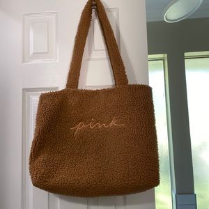 Used Pink Brown Bag